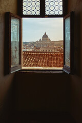 St. Peter's Basilica Vatican  in sunset
