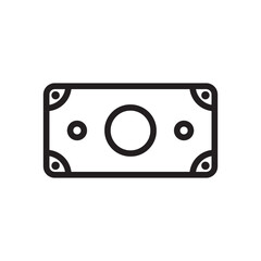 Obraz premium Money vector icon. Cash icon. Cash flat sign design. Money symbol. Cash outline icon. Dollar pictogram. UX UI icon