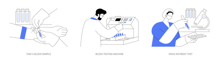 Laboratory testing abstract concept vector illustrations. © Visual Generation