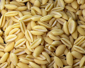 typical  italian food pasta Southern Italian wheat dumplings