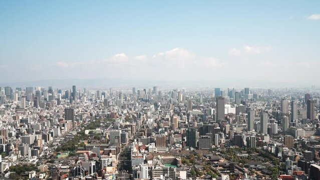 大阪市中心部の街並み