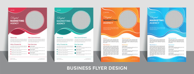 Modern, Creative, Corporate Business Flyer Design Template