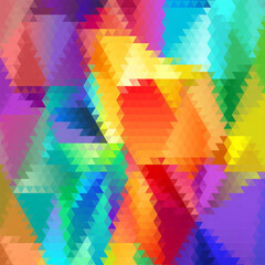 rainbow background combination arising from colored triangles. eps 10