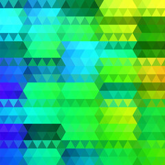 Abstract geometric background consisting of colored triangles. eps 10
