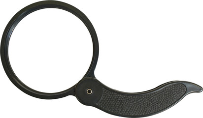 Magnifying glass isolated on white background