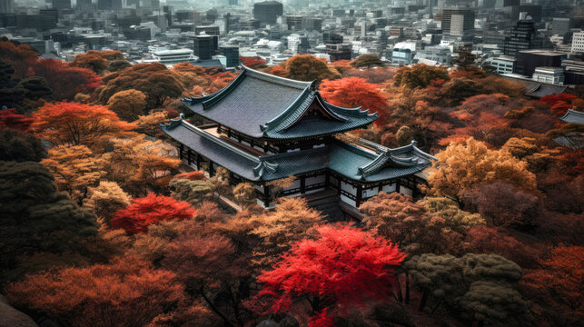 Tokyo. Breathtaking travel destination place. Generative AI