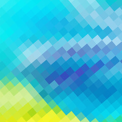 Obraz premium Abstract blue winter cold mosaic - vector circles background with copy space. eps 10