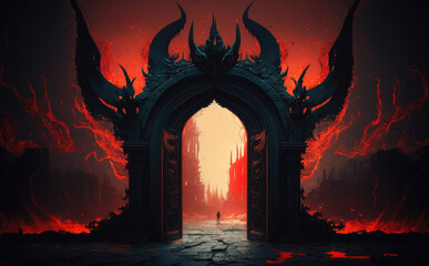 The gates  to hell