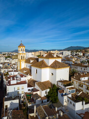 Fototapeta na wymiar iglesia de la Encarnación en centro de la ciudad de Marbella, Andalucía