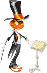 Vector illustration - Halloween Character - "The Musician"