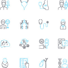 Form linear icons set. Input, Layout, Template, Design, Shape, Structure, Worksheet line vector and concept signs. Document,Format,Outline outline illustrations