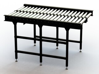 Free Roller Conveyor 3D model