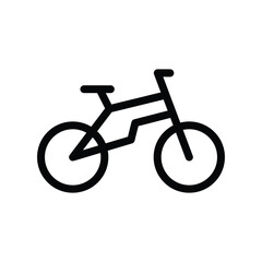 Fototapeta premium Bicycle vector icon. Bicycle flat sign design. Bicycle symbol pictogram. UX UI icon