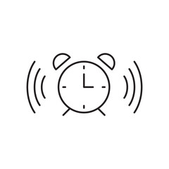 Alarm clock vector icon. Reminder clock vector flat sign design. Time watch symbol pictogram. UX UI icon