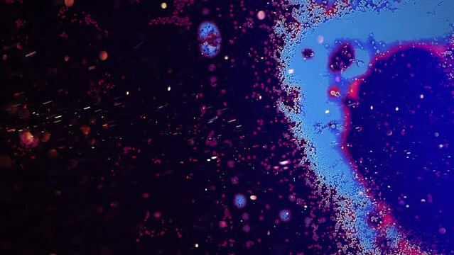 Cancer cells illustration spreading in a body
