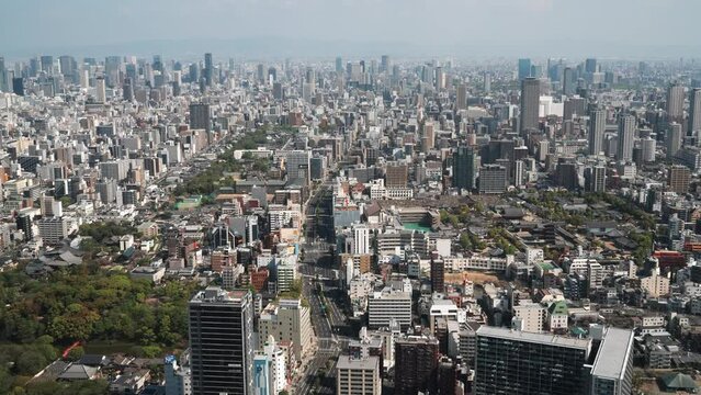 大阪市中心部の街並み