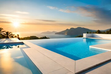 Fototapeta premium swimming pool, AI generated