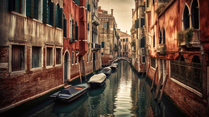 The Grand Canal. Venice. Breathtaking travel destination place. Generative AI