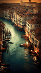 Plakat The Grand Canal. Venice. Breathtaking travel destination place. Generative AI