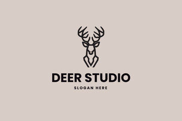 deer logo, urban store, business brand