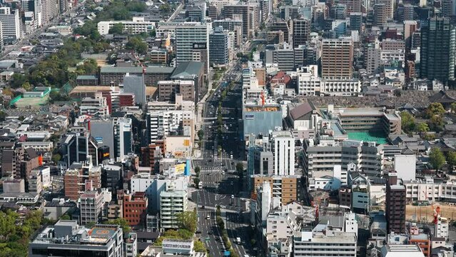 大阪市中心部の街並み