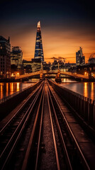 Naklejka premium London. Breathtaking travel destination place. Generative AI