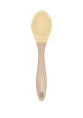 wooden spoon isolated on white