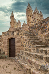 Vista exterior del castillo de Guadamur ,Toledo, España