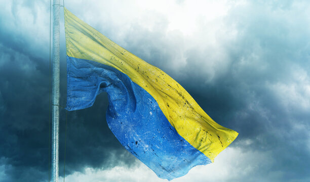 Ukraine Flag - Waving Flag