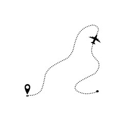 Airplan Flight Route Line 