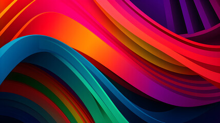 Abstract background. Colorful twisted shapes in motion