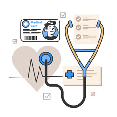 Medical insurance. Idea of security and protection of health and life.