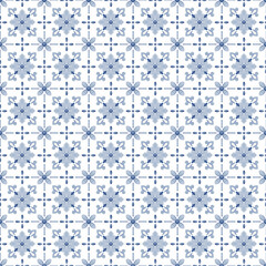 Mediterranean pattern blue and yellow theme