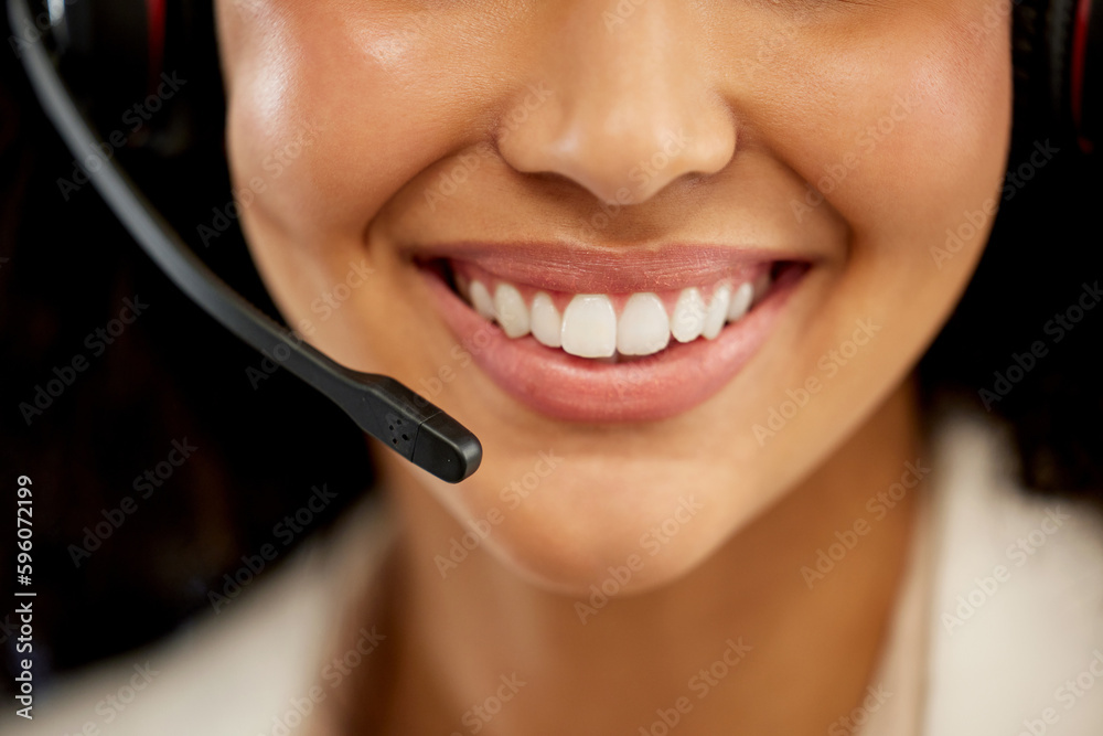 Poster winning over customers with her friendly and approachable manner. closeup shot of an unrecognisable 