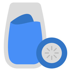 Lemonade icon, editable vector