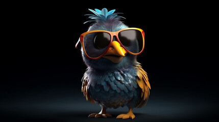 owl with glasses.generative ai