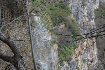 Skaklya Waterfall near village of Zasele, Balkan Mountains, Bulgaria