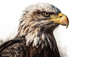 Portrait of a Bald Eagle.generative ai