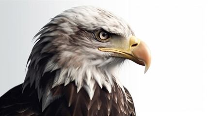 Portrait of a Bald Eagle.generative ai