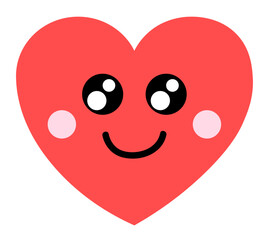 Uśmiechnięte serduszko ilustracja © Monika Janiak-Klicha