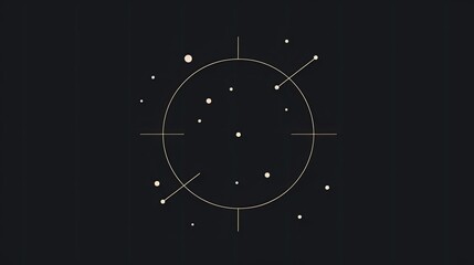 A minimalistic zodiac constellations prints. Generativ AI