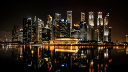 Fototapeta na wymiar Singapore. Breathtaking travel destination place. Generative AI
