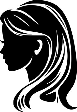 recommend clip art: Woman - High Quality Vector Logo - Vector illustration ideal for T-shirt graphic