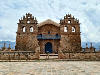 Tiobamba sanctury, a baroque temple in Urubamba-Cusco-Peru