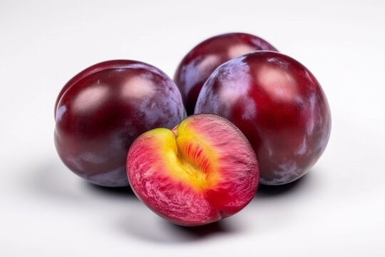Fresh Plum Fruit Vegan Vegetarian 