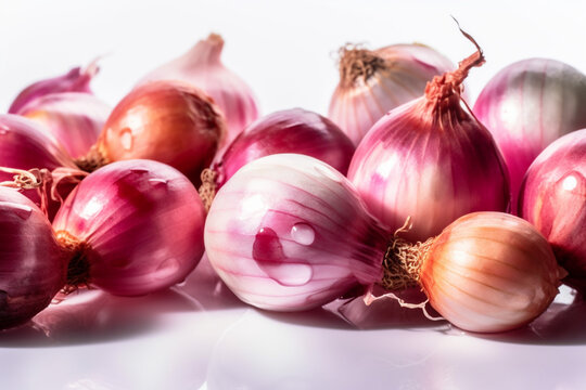Fresh Onions Challots Red Onion White Onion vegetarian Vegan 