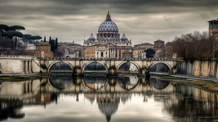 Fototapeta premium Rome. Breathtaking travel destination place. Generative AI