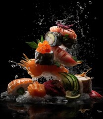 abstract sushi