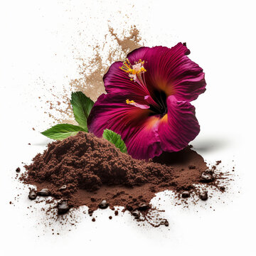 Beautiful Hibiscus Flower Ground Hibiscus Fresh Blood Pressure Relief 