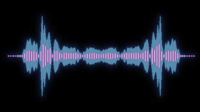 New designed equalizer animation no background. Colorful